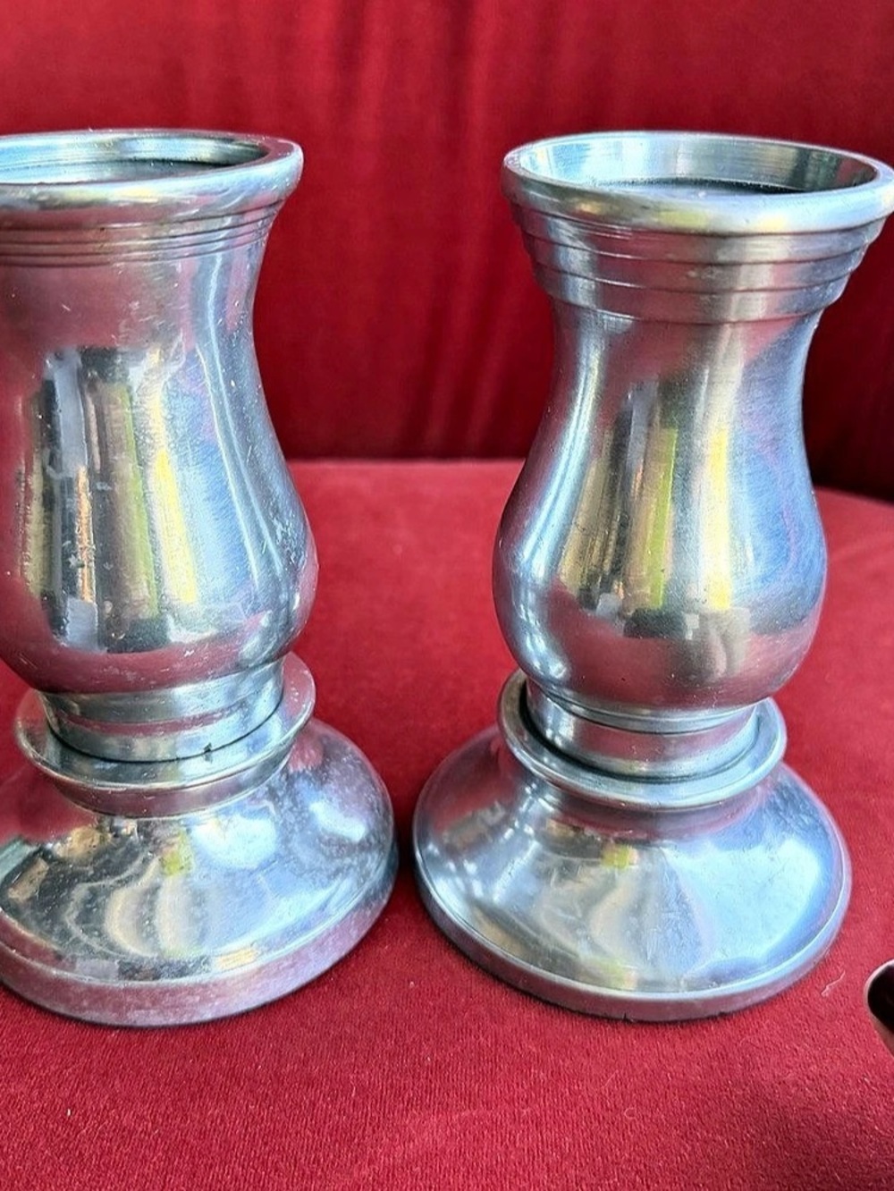 Pair of Silver Candlestick Holders